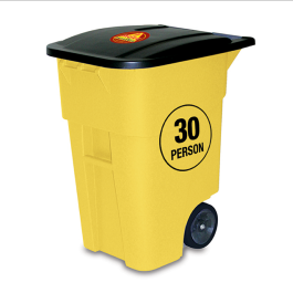 30 PERSON SURVIVAL KIT IN ROLLING BIN