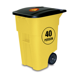 40 PERSON SURVIVAL KIT IN ROLLING BIN
