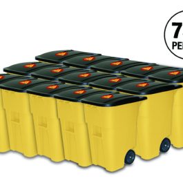 750 PERSON SURVIVAL KIT IN ROLLING BIN
