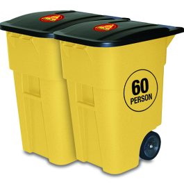 60 PERSON SURVIVAL KIT IN ROLLING BIN