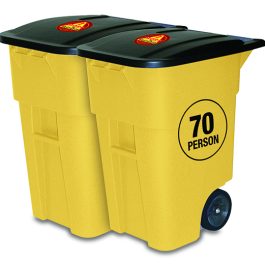 70 PERSON SURVIVAL KIT IN ROLLING BIN